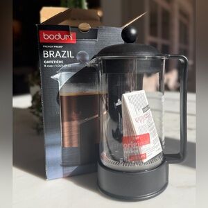 NIB Bodum Brazil 8 Cup French Press, Black
